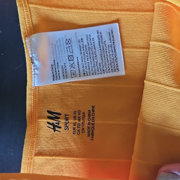H&M Orange Ribbed Tank Top - Picture 2 of 3